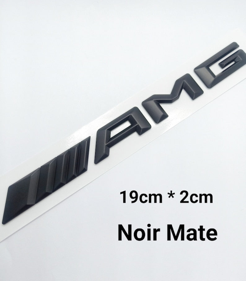 3D Metal Car Emblem Finish AMG Badge Decal Mini Sticker Use For
