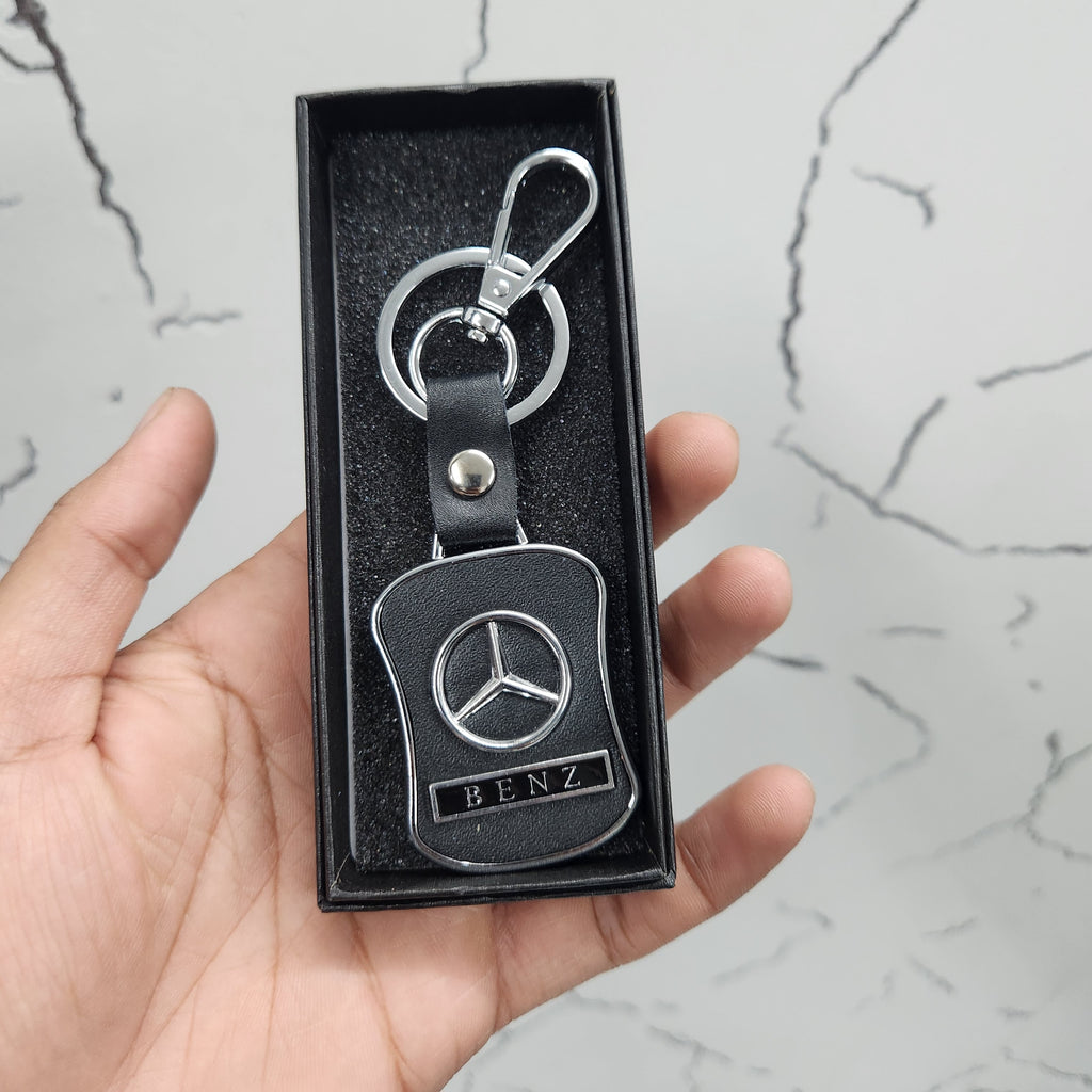 Leather Metal Souvenir Logo Car Keychain