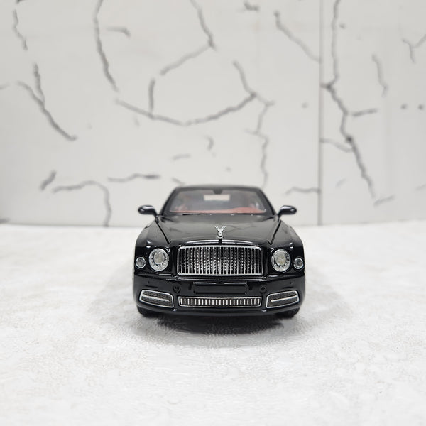 Bentley Mulsane Black Metal Diecast Car 1:24 (20x8 cm)