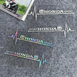 Heartbeat Brand Logo Laser Reflective Car Sticker (2 Pcs Set)