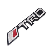 3D //TRD Metal Sticker Decal SIlver (16x2.5 cm)