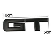 Load image into Gallery viewer, 3D GT v4.0 Metal Sticker Decal Black (18x5 cm)