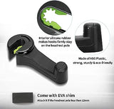 Durable Car Back Seat Headrest Hanger Dual-Layer 360°Rotation Hooks with Mobile Phone Holder and Lock