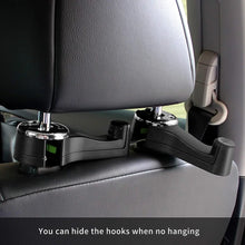 Load image into Gallery viewer, Durable Car Back Seat Headrest Hanger Dual-Layer 360°Rotation Hooks with Mobile Phone Holder and Lock