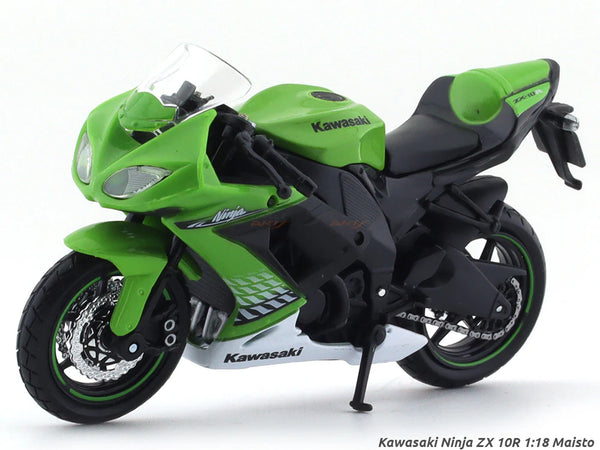 Kawasaki Ninja ZX 10R 1:18 Licensed Maisto Diecast Alloy Model Bike