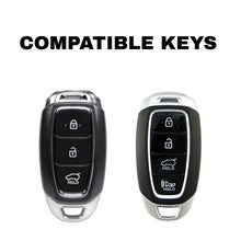 Load image into Gallery viewer, Hyundai Verna 3,4 Button Key Armour Metal Alloy Keycase with Holder &amp; Rope Chain