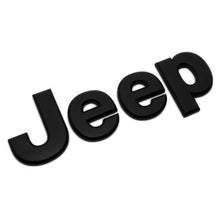 Load image into Gallery viewer, 3D Jeep Metal Sticker Decal Black (13.5x4 cm)