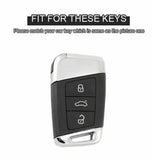 Skoda/Volkswagen New Keyless Remote Key Armour Metal Alloy Keycase with Holder & Rope Chain