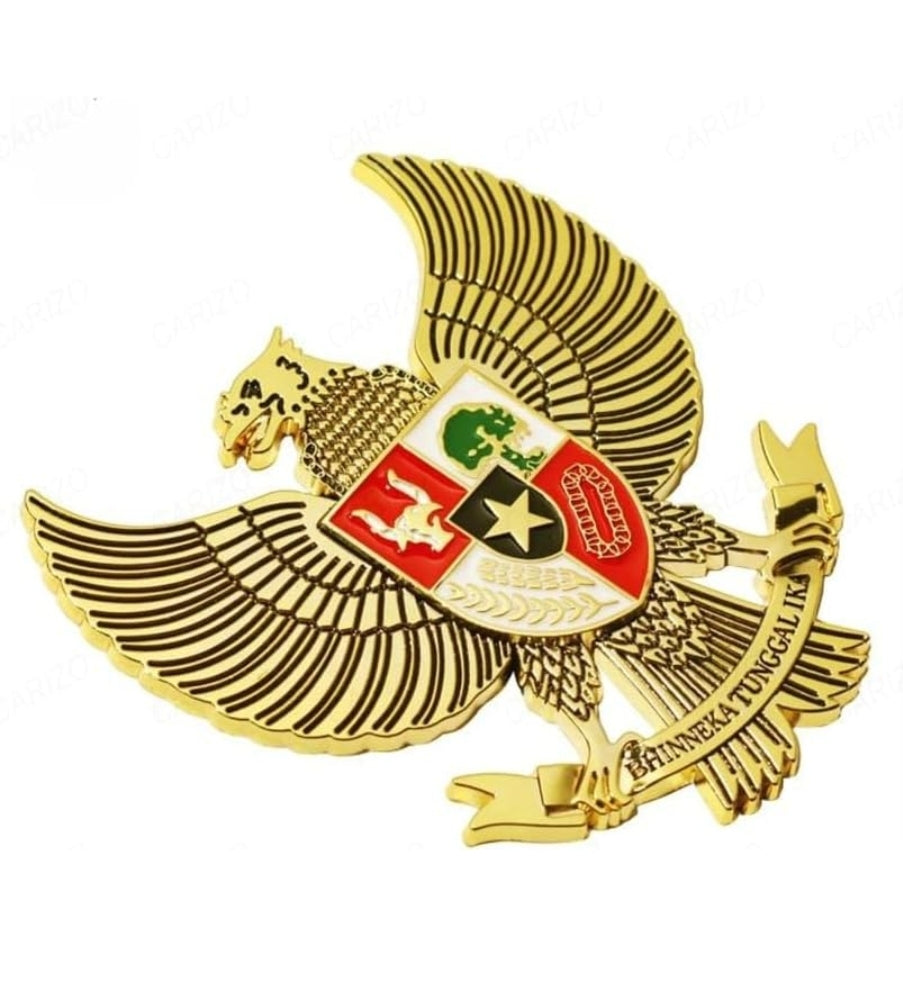 Eagle BTI Gold Grille Metal Emblem (8.5 x 8.5 cm)