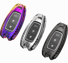 Load image into Gallery viewer, Hyundai Verna 3,4 Button Key Armour Metal Alloy Keycase with Holder &amp; Rope Chain