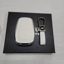 Load image into Gallery viewer, Tata Harrier/Safari/Altroz New Key Exclusive Aluminium Alloy Leather Keycase with Holder &amp; Rope Chain