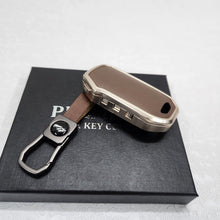 Load image into Gallery viewer, Kia Facelift 4 Button Key Exclusive Aluminium Alloy Leather Keycase with Holder &amp; Rope Chain