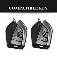 Load image into Gallery viewer, BMW New Key Metal Alloy Leather Keycase with Holder &amp; Rope Chain