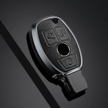 Load image into Gallery viewer, Mercedes Old Key Exclusive Aluminium Alloy Leather Keycase with Holder &amp; Rope Chain