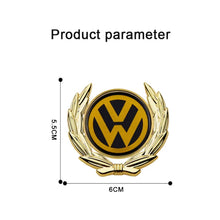 Load image into Gallery viewer, 3D Owners Club v4.0 Car Metal Emblem Badge Sticker Decal (Gold) 6 x 5.5 cm