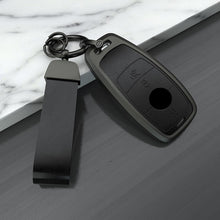 Load image into Gallery viewer, Mercedes New Key Exclusive Aluminium Alloy Leather 2.0 Keycase with Holder &amp; Rope Chain