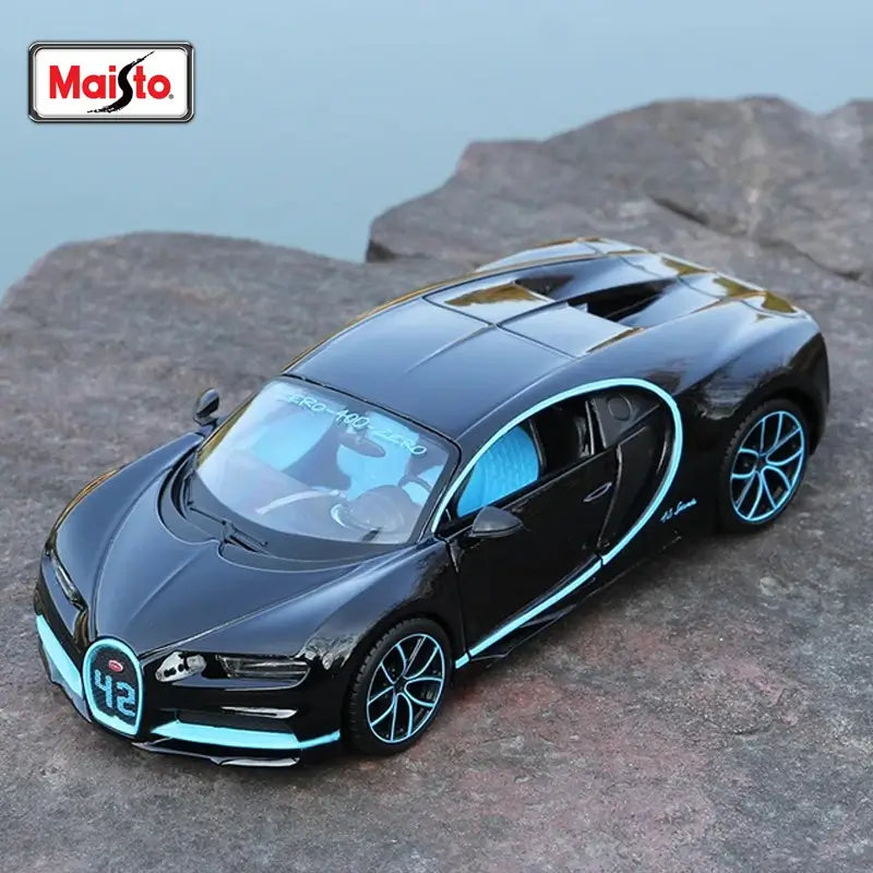 Bugatti Chiron - Black Licensed Maisto 1:24 Diecast Scale Model