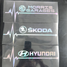 Load image into Gallery viewer, Heartbeat Brand Logo Laser Reflective Car Sticker (2 Pcs Set)