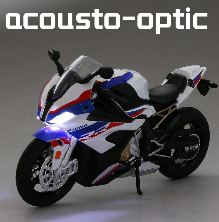 BMW S1000RR 1:12 Diecast Alloy Model Bike (Size: 17.3 x 6.3 x 9.4 cm)