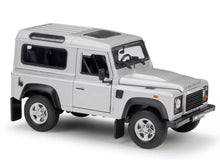 Load image into Gallery viewer, Land Rover Defender 90 Silver Licensed Welly 1:24 Diecast Scale Model