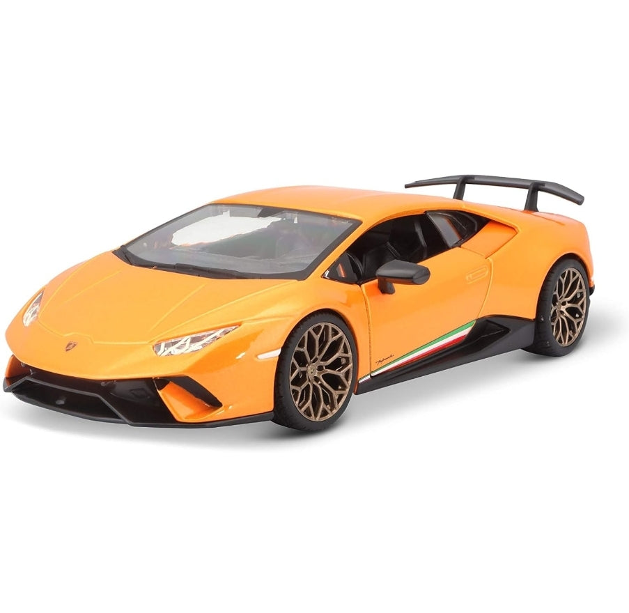 Lamborghini Huracan Performante Orange Licensed Bburago 1:24 Diecast Scale Model