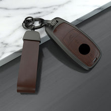 Load image into Gallery viewer, Mercedes New Key Exclusive Aluminium Alloy Leather 2.0 Keycase with Holder &amp; Rope Chain