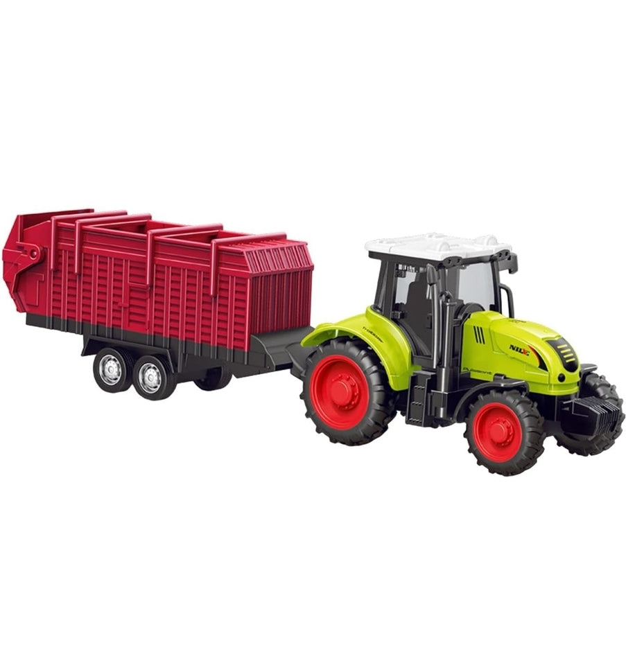 Tractor Trolley Red Model