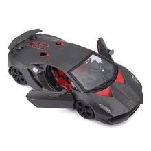 Load image into Gallery viewer, Lamborghini Sesto Elemento Black Licensed Bburago 1:24 Diecast Scale Model