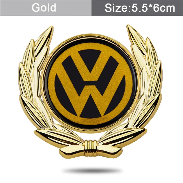 3D Owners Club v4.0 Car Metal Emblem Badge Sticker Decal (Gold) 6 x 5.5 cm