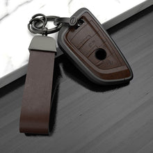 Load image into Gallery viewer, BMW New Key Exclusive Aluminium Alloy Leather 2.0 Keycase with Holder &amp; Rope Chain