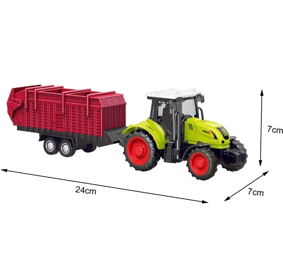 Tractor Trolley Red Model