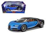 Bugatti Chiron Blue 1:18 Licensed Bburago Diecast Scale Model