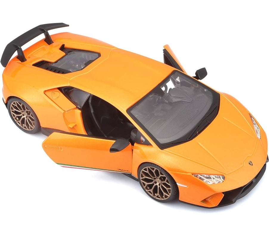 Lamborghini Huracan Performante Orange Licensed Bburago 1:24 Diecast Scale Model