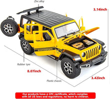 Load image into Gallery viewer, Jeep Rubicon Metal Diecast Car 1:22 (20x8 cm)