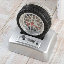 Load image into Gallery viewer, Non Ticking Tyre Shape Metal Alarm Clock