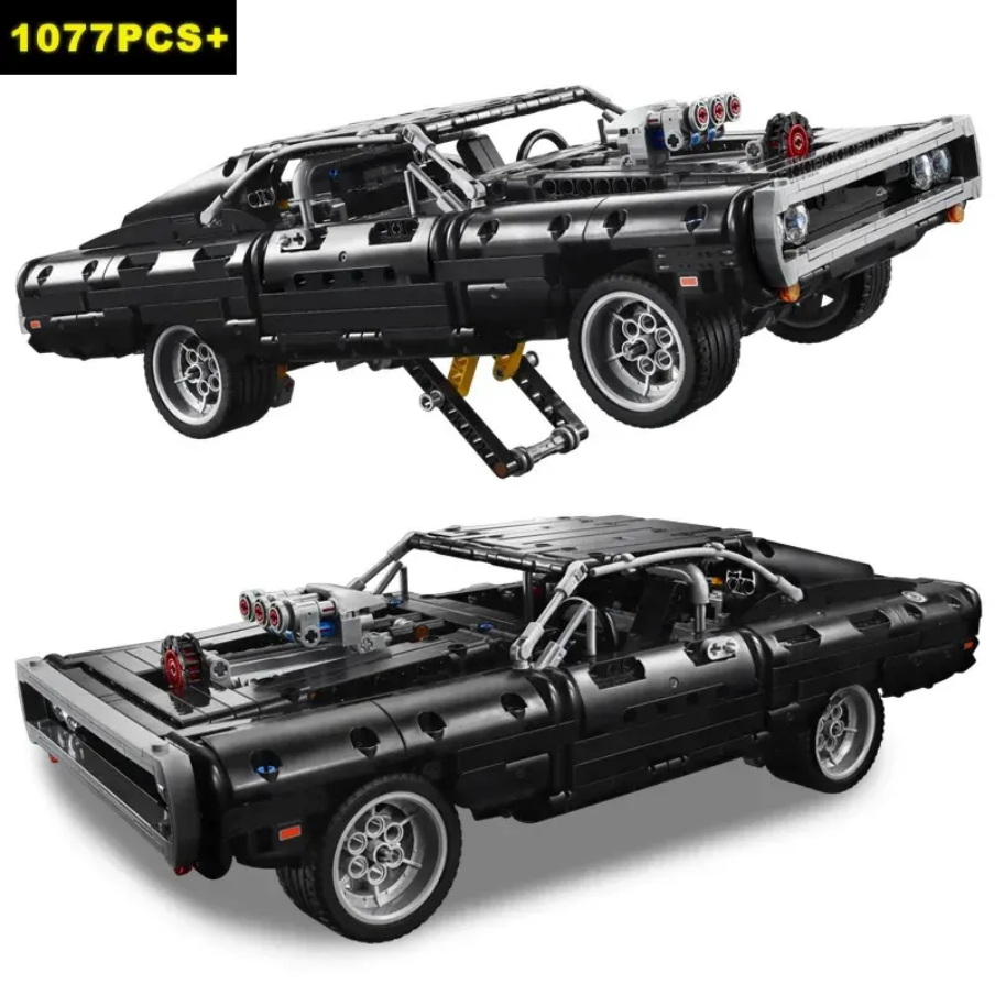 Dodge Charger Technical Version Building Blocks Car 1077 Pcs