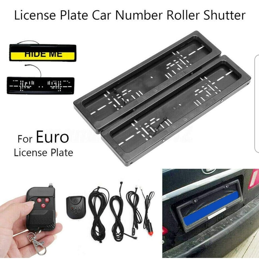 License Number Plate Electric Roller Shutter Protection Cover