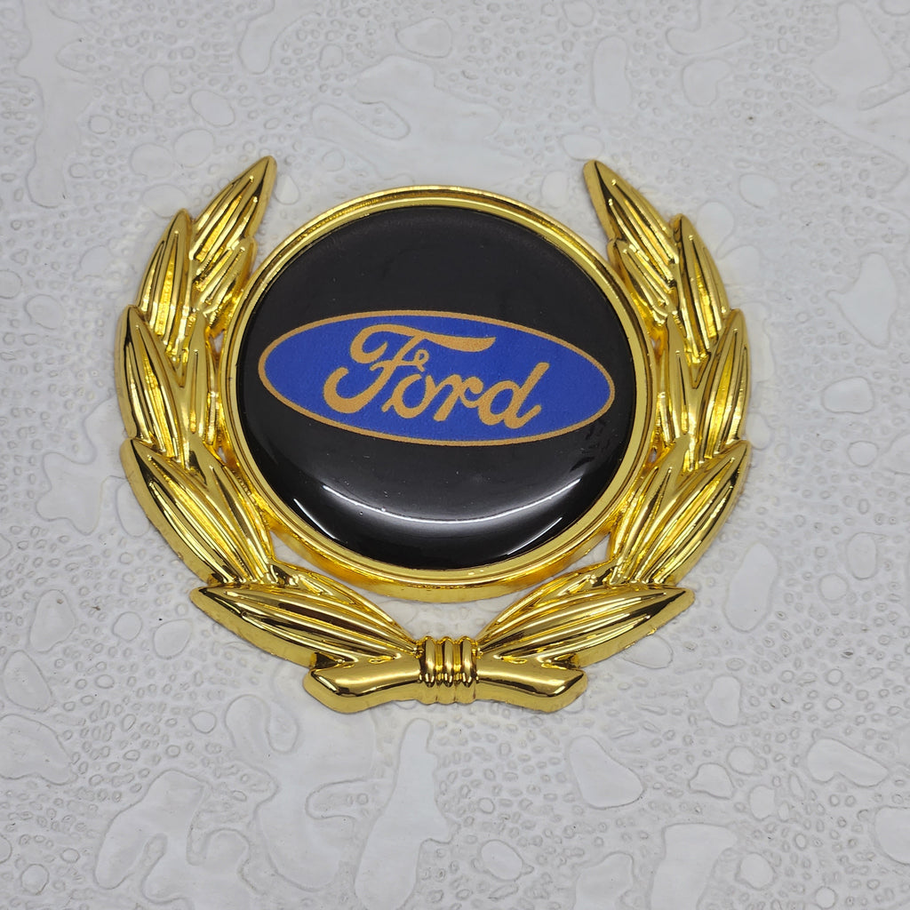 3D Owners Club v4.0 Car Metal Emblem Badge Sticker Decal (Gold) 6 x 5.5 cm