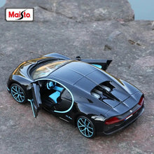 Load image into Gallery viewer, Bugatti Chiron - Black Licensed Maisto 1:24 Diecast Scale Model