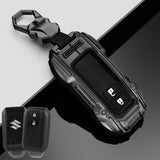 Suzuki 2 Button Key (Baleno, Brezza, S Cross, Swift, Ignis) Premium Batman Metal Alloy Keycase with Holder & Rope Chain