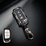 Hyundai Creta/i20/Venue/Aura (3 Button Keyless Push Button Key) Premium Batman Metal Alloy Keycase with Holder & Rope Chain