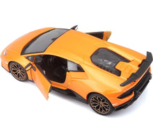 Load image into Gallery viewer, Lamborghini Huracan Performante Orange Licensed Bburago 1:24 Diecast Scale Model