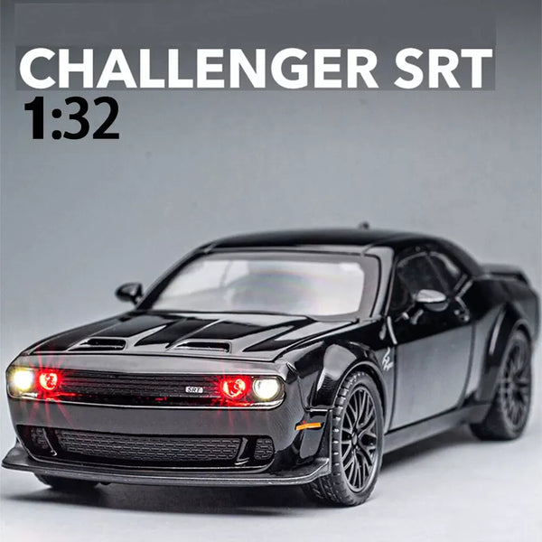 Dodge Challenger SRT Metal Diecast Car 1:32 (15x6 cm)