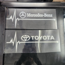 Load image into Gallery viewer, Heartbeat Brand Logo Laser Reflective Car Sticker (2 Pcs Set)