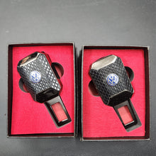 Load image into Gallery viewer, 2 Pcs, Carbon Fiber Metal 2in1 Buckle &amp; Holder With Logo