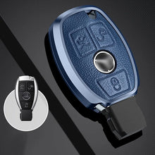 Load image into Gallery viewer, Mercedes Old Key Exclusive Aluminium Alloy Leather Keycase with Holder &amp; Rope Chain