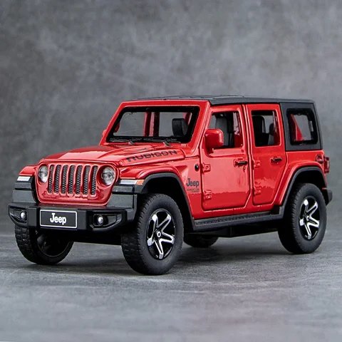 Jeep Rubicon Metal Diecast Car 1:32 (14x5 cm)