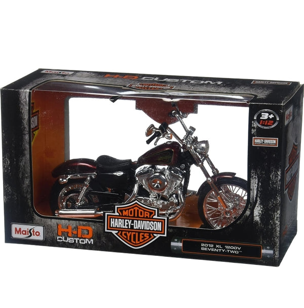 Harley Davidson XL 1200V Seventy Two 2012 1:12 Licensed Maisto Diecast Alloy Model Bike