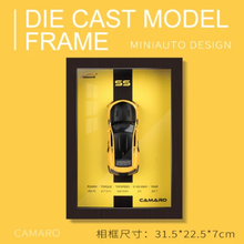 Load image into Gallery viewer, Chevrolet Camaro Diecast Car with 3D Frame