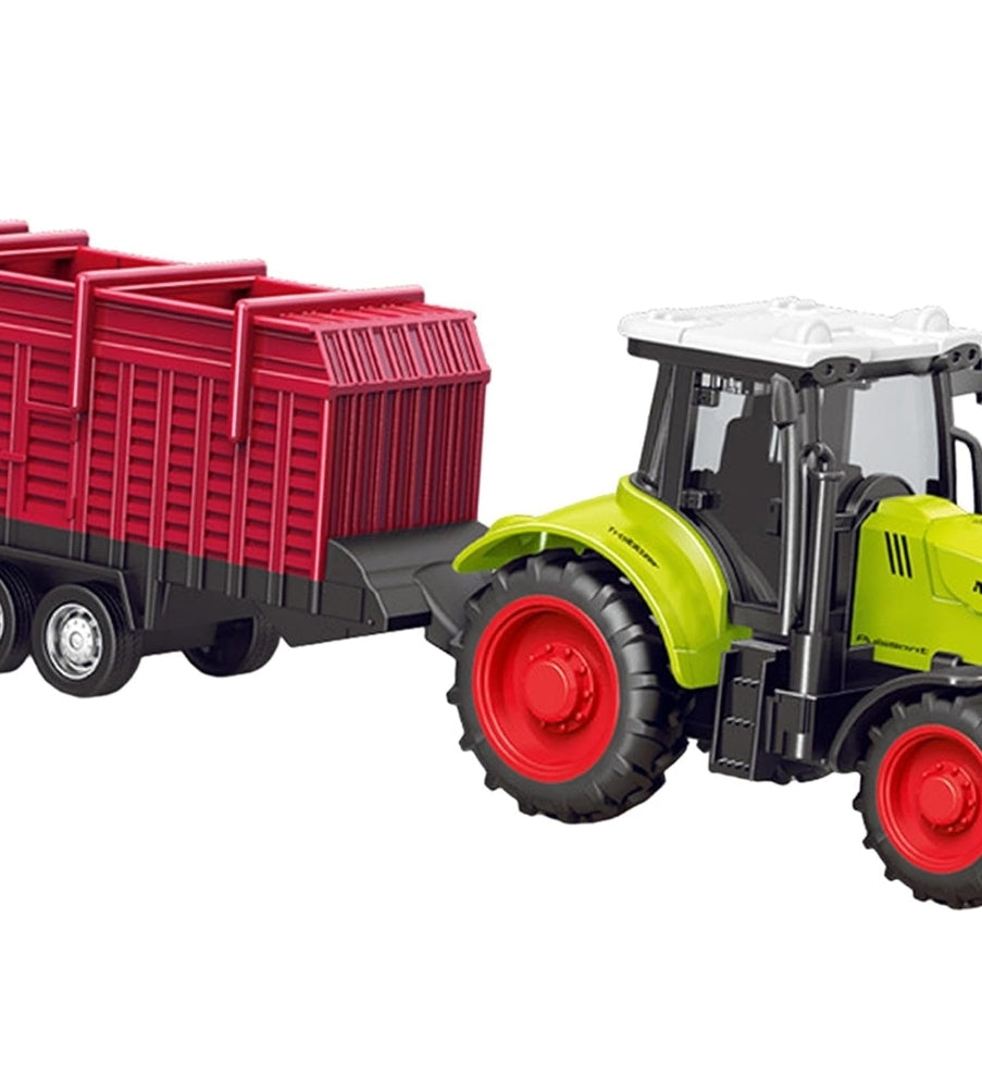 Tractor Trolley Red Model